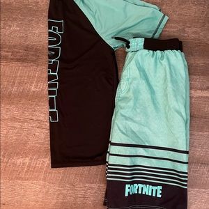 Fortnite 2 piece boys size 14 swimset